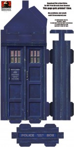 Doctor Who: Make Your Own TARDIS (Download 1 of 4) TARDIS Front